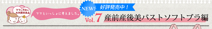 Vol.7 産前産後美バストソフトブラ編 