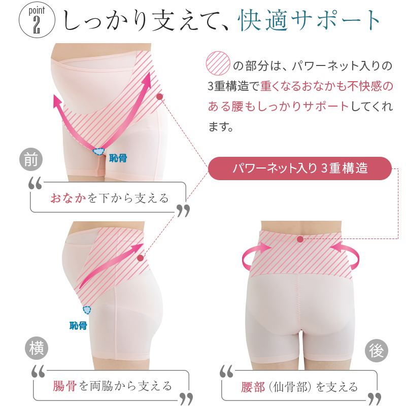 犬印本舗 カシュクール らくばき パンツ 妊婦帯 M/L/LL